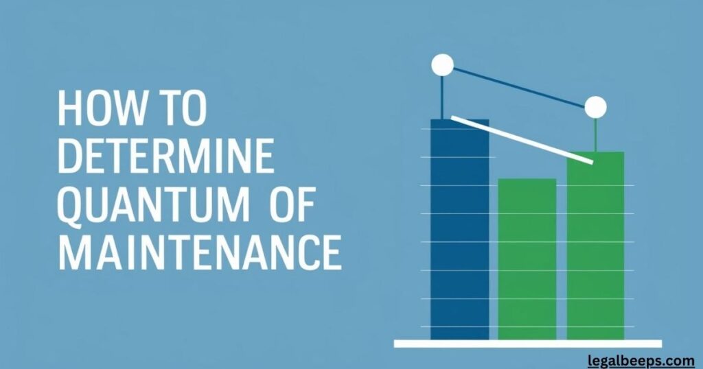 HOW TO DETERMINE QUANTUM OF MAINTENANCE