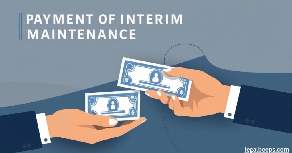 PAYMENT OF INTERIM MAINTENANCE