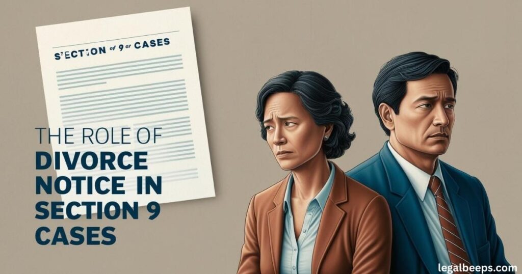 The Role of Divorce Notice in Section 9 Cases
