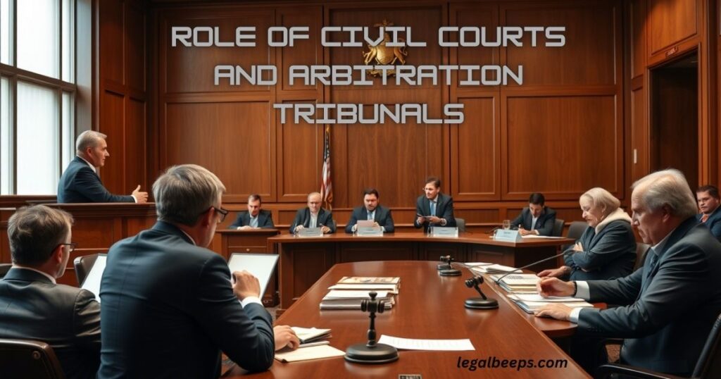 Role of Civil Courts and Arbitration Tribunals